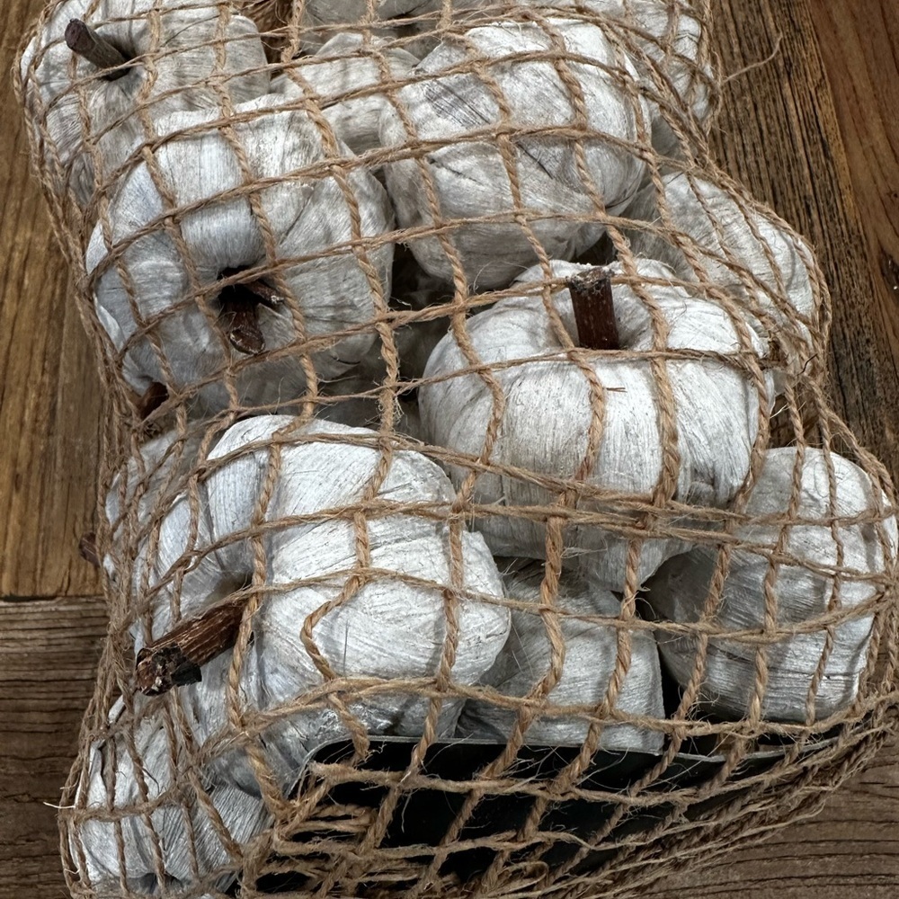 Rustic White Decorative pumpkin String - Picture 4 of 4